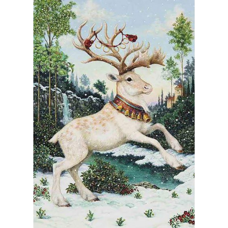 White Rein Deer in W...