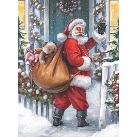 Santa Clause with Christmas Toys Diamond Painting Kit