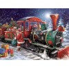 Santa Clause Express Train with Christmas Gifts Diamond Painting Kit