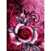 Red Flower Embroidery Diamond Art Painting kit