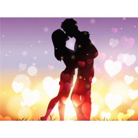 Kissing Loving Couple Diamond Painting