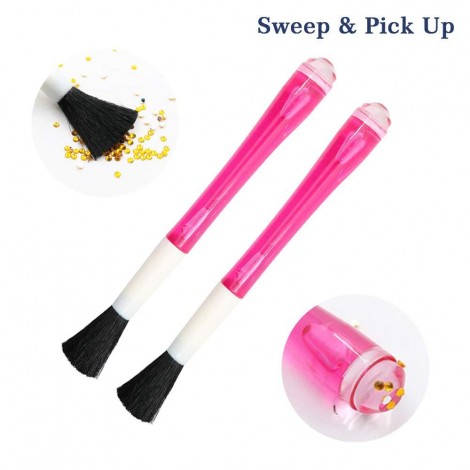 Brush Tool to Sweep & Pick up Spilled Drills