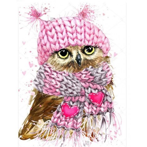 5D Cute Owl Diamond Painting
