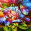 Colorful Butterflies on the Rose Diamond Painting