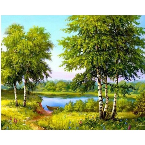 Natural View Landscape Paint with Diamond Kits