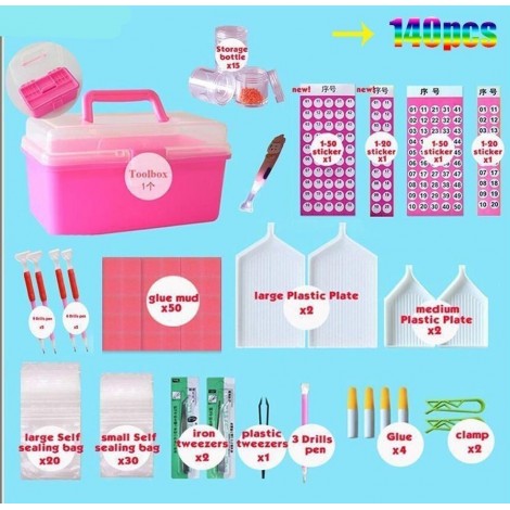 Diamond Painting Tools Set | 140 Piece