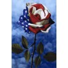 American Flag & Flower Diamond Painting
