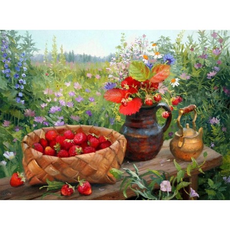 Strawberries & Flower Pott Painting Kit