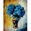 Blue Flowers Diamond Painting