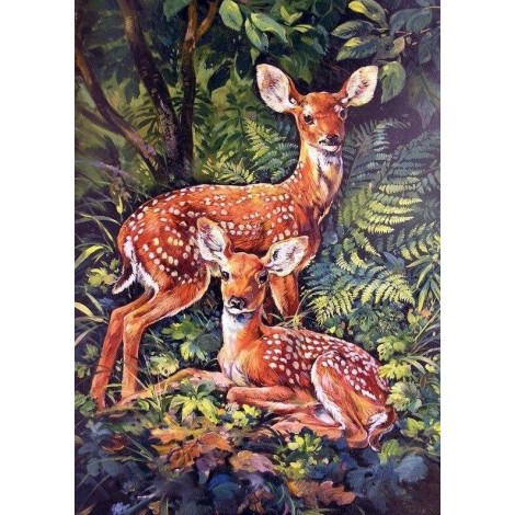 Pair of Deers Diamond Art Kit