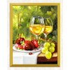 Strawberries & Wine Glasses