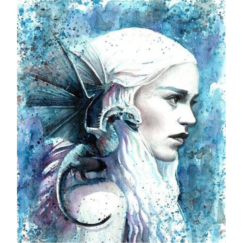 Girl & Dragon Painti...