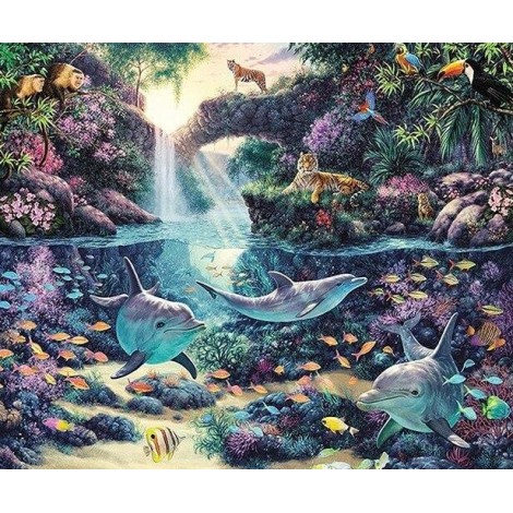 Forest Lake View DIY Diamond Painting Kit