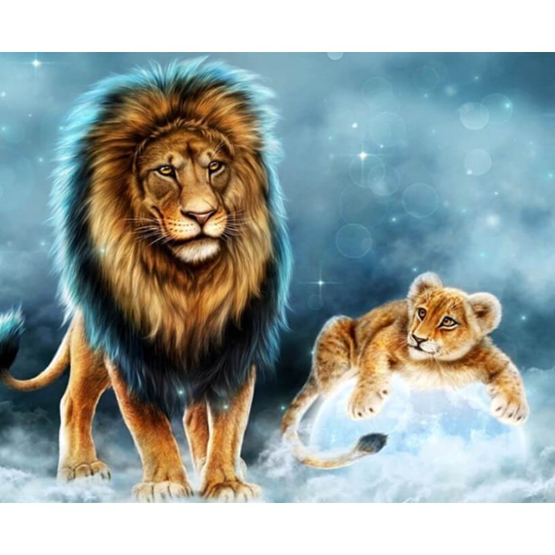 Striking Lion Diamon...