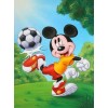 Micky Playing Football - Diamond Painting Kit