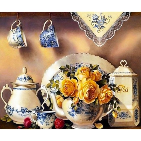 Kitchen Crockery Diamond Painting Kit