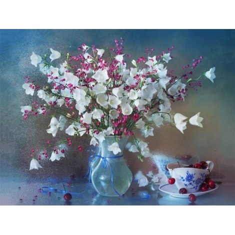 Flowers & Cherries Diamond Painting Kit