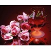 Wine Glass & Pink Roses Diamond Painting Kit