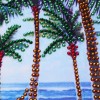 Coconut Tree Beach Landscape Special Diamond Painting