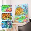 Golden Cat at Pond - Special Diamond Painting