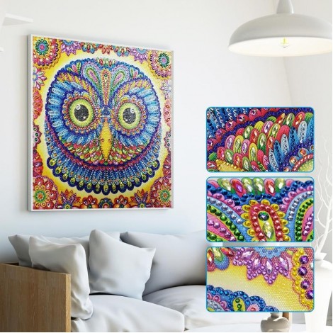 Owl's Face - Special Diamond Painting