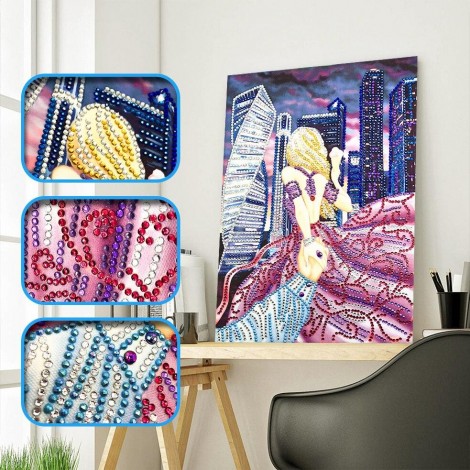 Girl Holding Hand - Special Diamond Painting