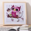 Pink Owl - Special Diamond Painting