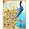 Golden Feather Peacock - Special Diamond Painting