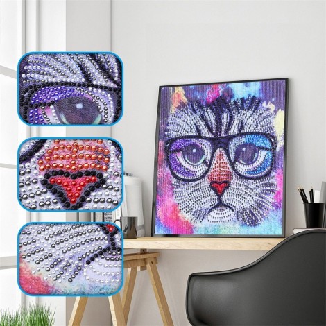 Cat with Glasses - Specials Diamond Painting