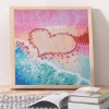 Love Heart at Beach - Special Diamond Painting