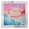 Love Heart at Beach - Special Diamond Painting