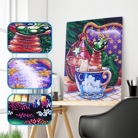 Dragon & Cup - Special Diamond Painting