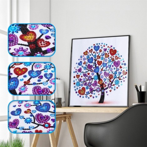 Heart Flower Tree - Special  Diamond Painting