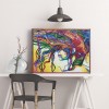 Abstract Colorful Hair Women - Diamond Painting
