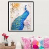 Peacock with Flowers - Special Diamond Painting