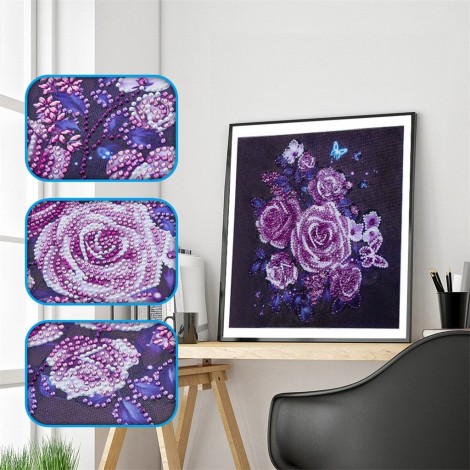 Purple Rose - Special Diamond Painting