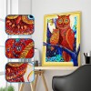 Artistic Owl Family - Special Diamond Painting
