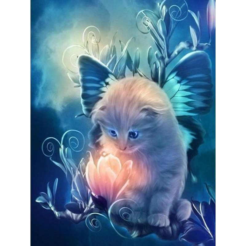 Cute Cat & Glowing F...