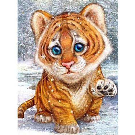 Yellow Little Tiger Diamond Drill