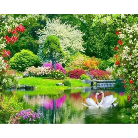 Natural Beautiful Garden Painting