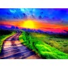 Green Highway & Sunset Diamond Painting