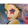 Wonderful Woman with Colorful hairs Diamond Painting