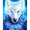 Blue Fire Ice Wolf