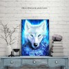 Blue Fire Ice Wolf