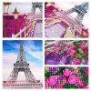 Eiffel Tower Covered in Flowers Painting for your Wall