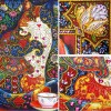 Colorful Puzzle Cat Diamond Painting Kit for Adults