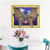 Excellent Butterfly Painting with Diamonds
