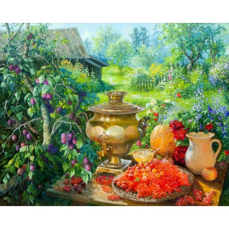 A Fruit Table in the Garden