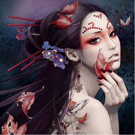 Asian Beauty Diamond Art Kit