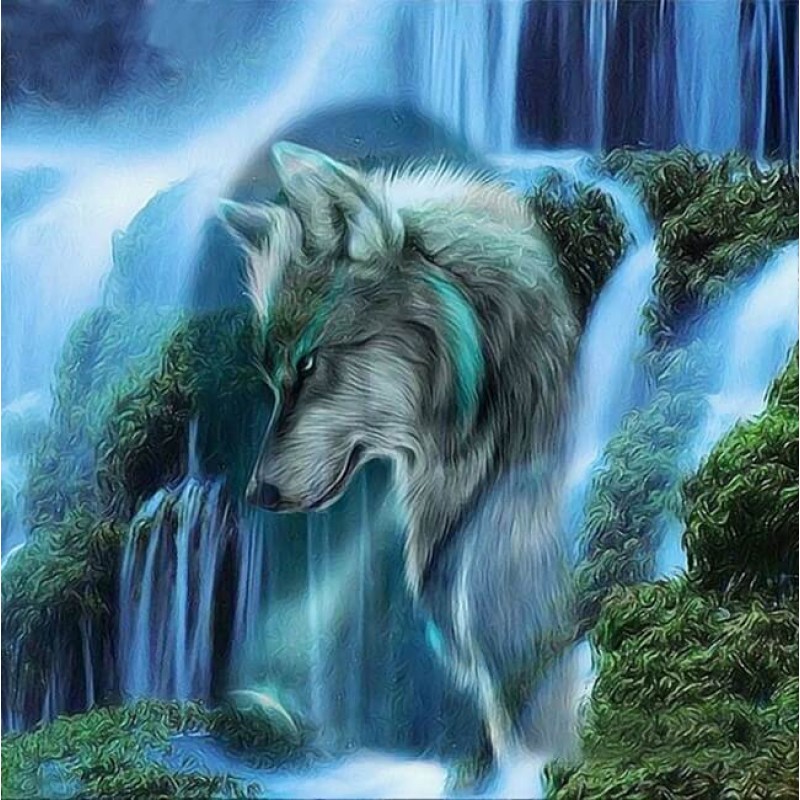Wolf Art Diamond Pai...